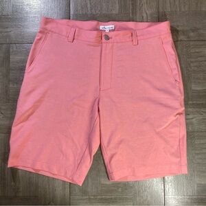 Peter Millar Mens Golf Shorts Classic Poly/Spandex Blend Salmon - 34 x 9" inseam